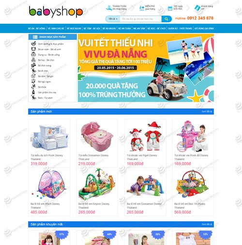 Hình ảnh của Thiết Kế Website Đồ Chơi Trẻ Em