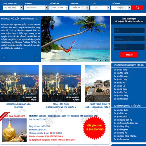 Hình ảnh của Thiết kế website Du lịch - Khách sạn My travel Viet Nam