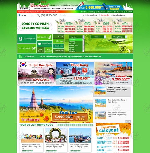 Hình ảnh của Thiết Kế Web Du Lich Davigrop