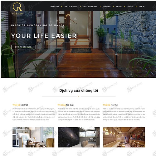 Hình ảnh của Thiết kế website Nội thất TX HOME