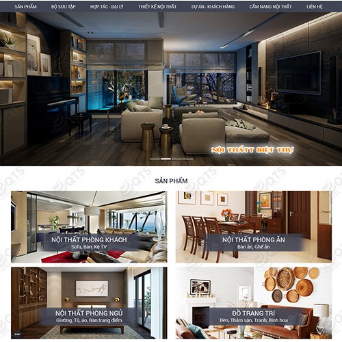 Hình ảnh của Thiết kế website Nội thất Iris