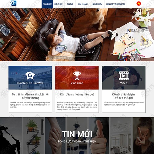 Hình ảnh của Thiết kế website Nội thất GainWell