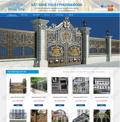 Hình ảnh của Thiết kế web nội thất Sắt Phương Đông