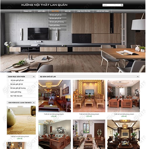 Hình ảnh của Thiết kế website nội thất Lan quân cao cấp