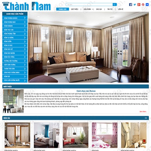 Hình ảnh của Thiết kế website Rèm cửa Thành Nam