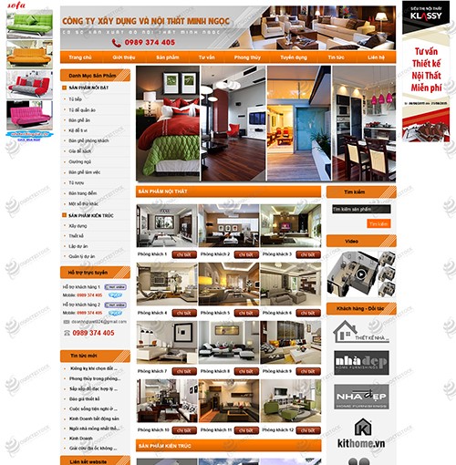 Hình ảnh của Thiết kế website Nội thất Minh ngọc
