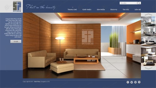 Hình ảnh của Mẫu thiết kế website nội thất