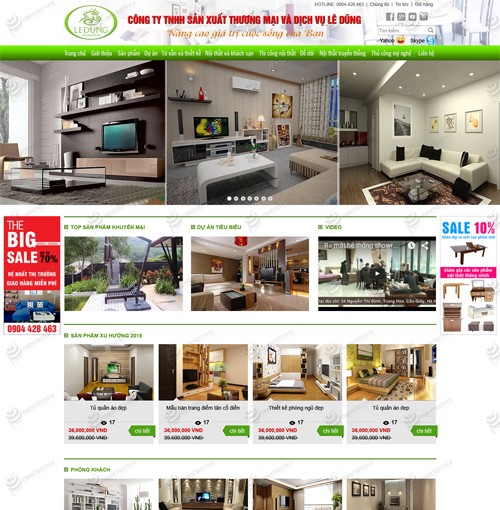 Hình ảnh của Thiết kế website nội thất kiến trúc công ty Lê Dũng