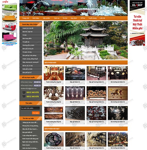 Hình ảnh của Mẫu thiết kế website nội thất kiến trúc đẹp