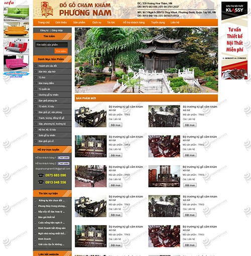 Hình ảnh của Trang web kiến trúc nội thất Phương Nam