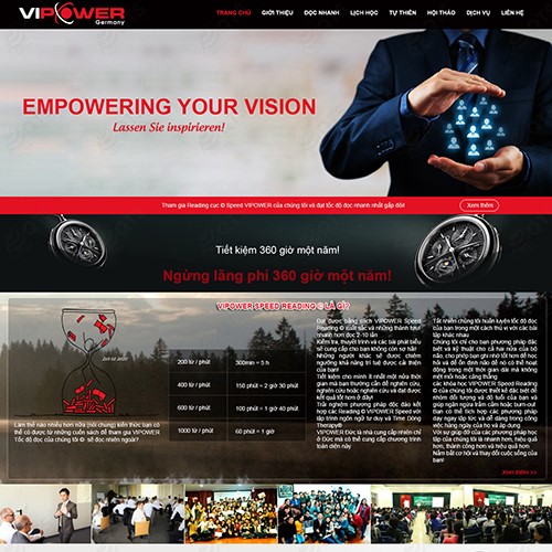 Hình ảnh của Thiết kế website Trung tâm đào tạo Vipower Đức