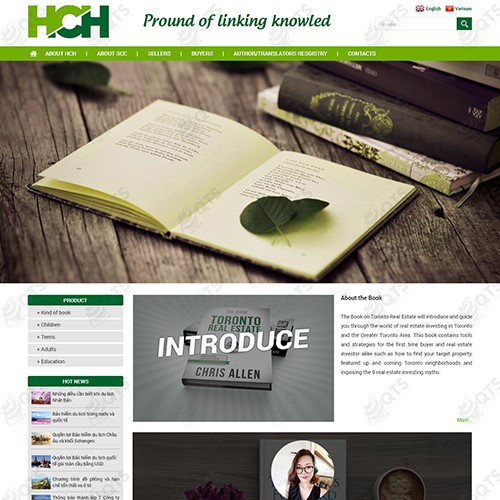 Hình ảnh của Thiết kế website Sách HCH