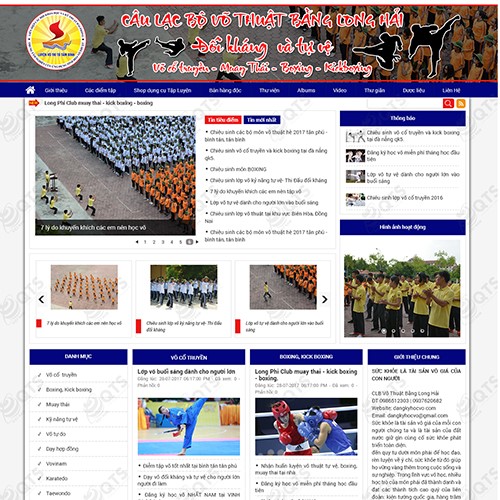 Hình ảnh của Thiết kế website Dạy võ Tâm Bình
