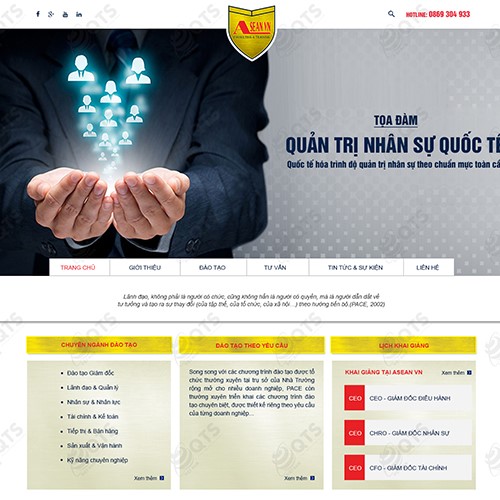 Hình ảnh của Thiết kế website Giáo dục AseanVN