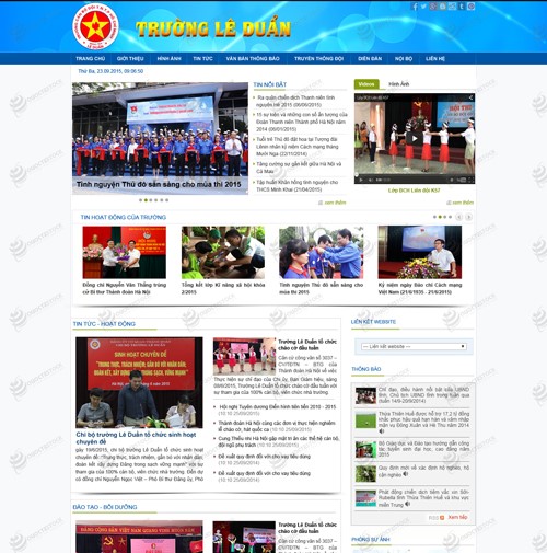 Hình ảnh của Thiết kế website giáo dục đào tạo trường Lê Duẩn