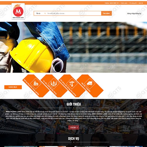 Hình ảnh của Thiết kế website Xây dựng Minh Hoàng Long