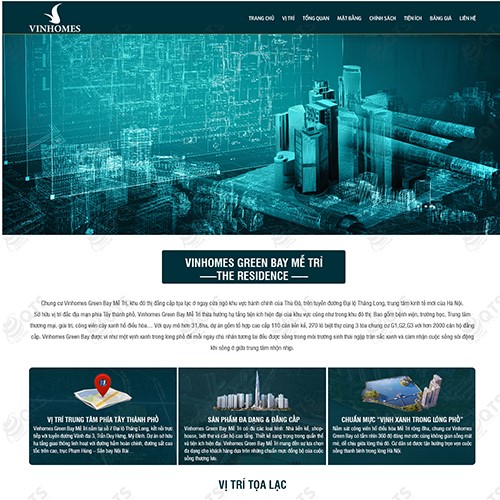 Hình ảnh của Thiết kế website xây dựng bất động sản Vinhomes