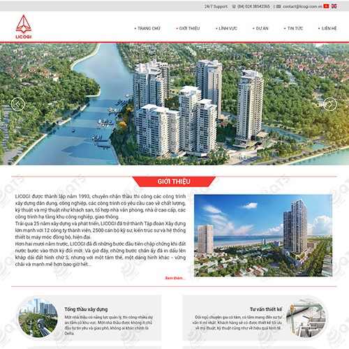 Hình ảnh của Thiết kế website xây dựng bất động sản Locogi