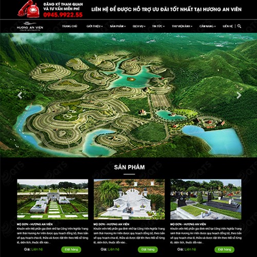 Hình ảnh của Thiết kế website xây dựng bất động sản Hương An Viên