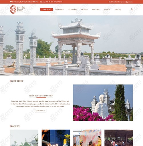 Hình ảnh của Mẫu website Bất động sản chuyên nghiệp - Thien Duc