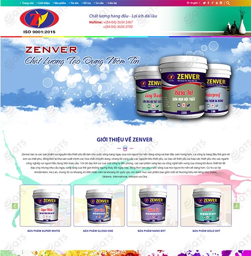 Hình ảnh của Thiết Kế Web Công Ty Sơn zenver