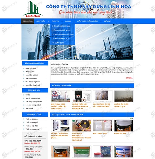 Hình ảnh của Thiết Kế Web Xây Dựng Hoa Linh