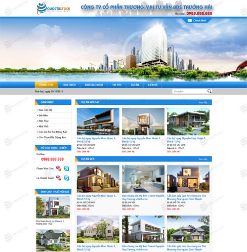 Hình ảnh của Thiết kế website bất động sản Trường Hải