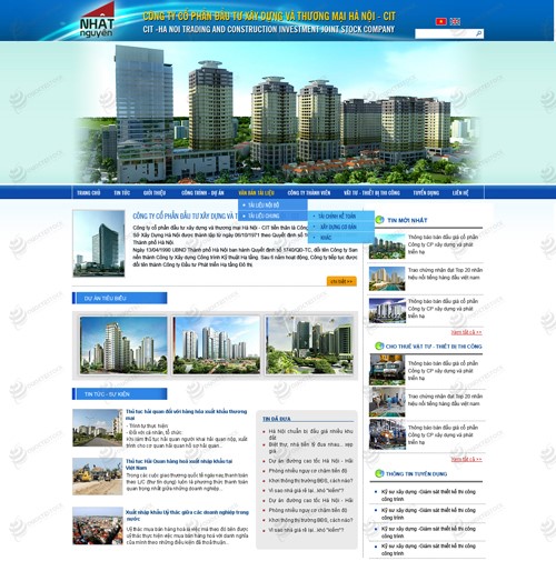 Hình ảnh của Thiết kế trang web xây dựng Nhât Nguyên