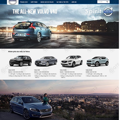 Hình ảnh của Thiết kế website Vận tải Volvo