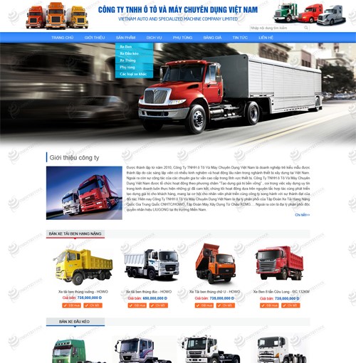 Hình ảnh của Thiết kế website ô tô Thanh Trì