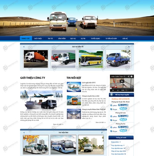Hình ảnh của Thiết kế web ô tô Logistics