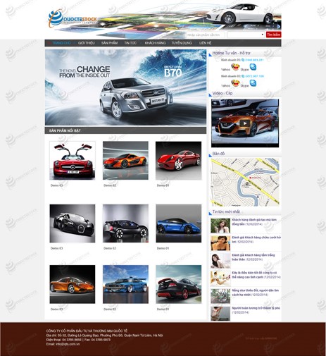 Hình ảnh của Mẫu thiết kế website ô tô chuẩn Seo
