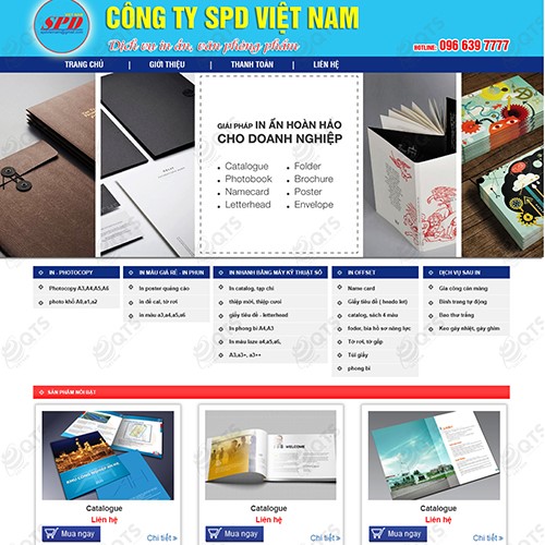 Hình ảnh của Thiết kế website in SPD Việt Nam