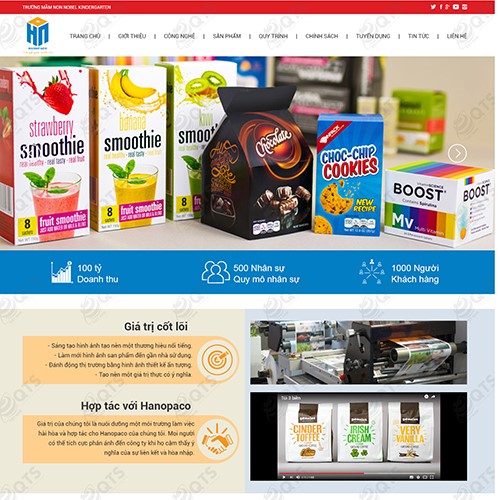 Hình ảnh của Thiết kế website in ấn Hanopaco
