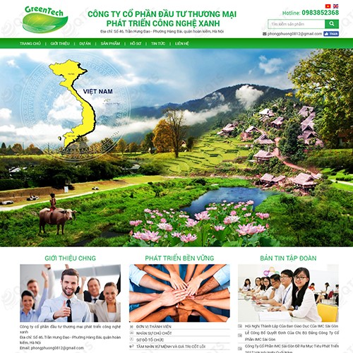 Hình ảnh của Thiết kế website Green Tech