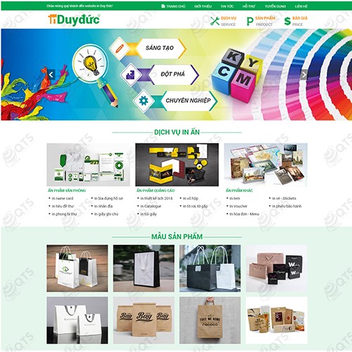 Hình ảnh của Thiết kế website In ấn Đức Duy