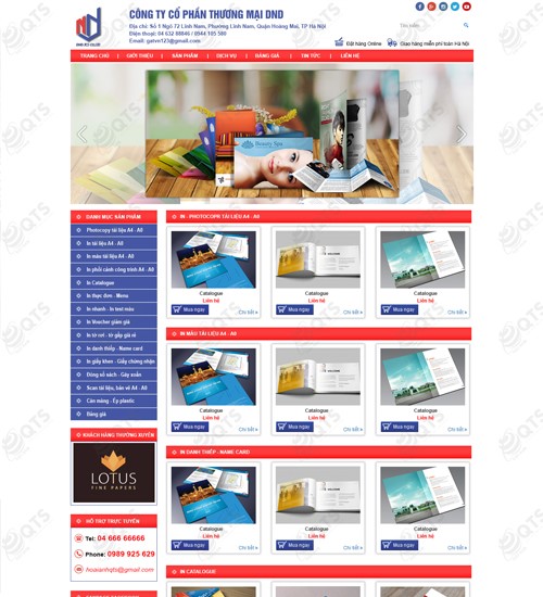 Hình ảnh của Thiết Kế Web Quảng Cáo In ấn DND