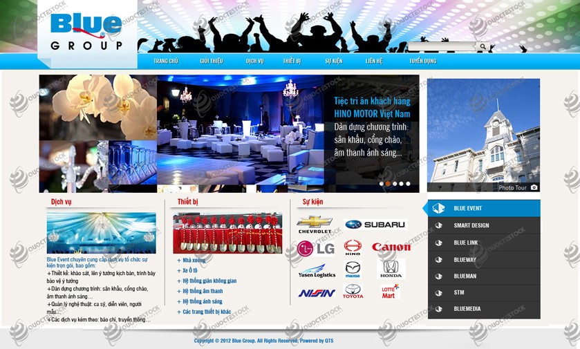 Hình ảnh của Thiết kế website truyền thông quảng cáo Blue group