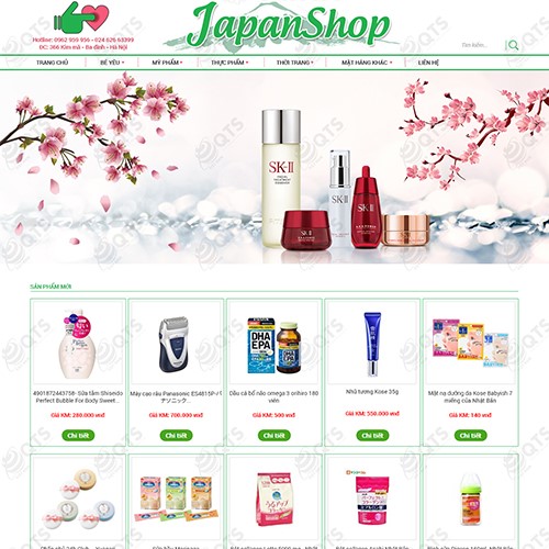Hình ảnh của Thiết kế website JapanShop