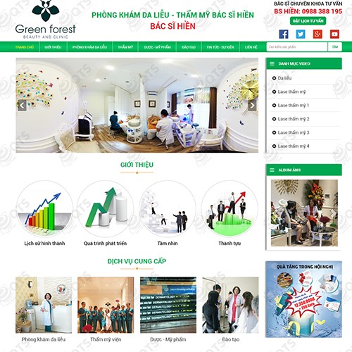 Hình ảnh của Thiết kế website phòng khám Green Forest