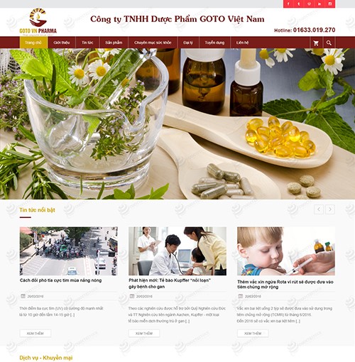 Hình ảnh của Thiết Kế Web Dược Phẩm Goto