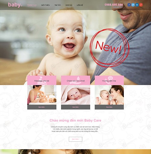 Hình ảnh của Thiết Kế Web Thời Trang Baby NAM THÀNH