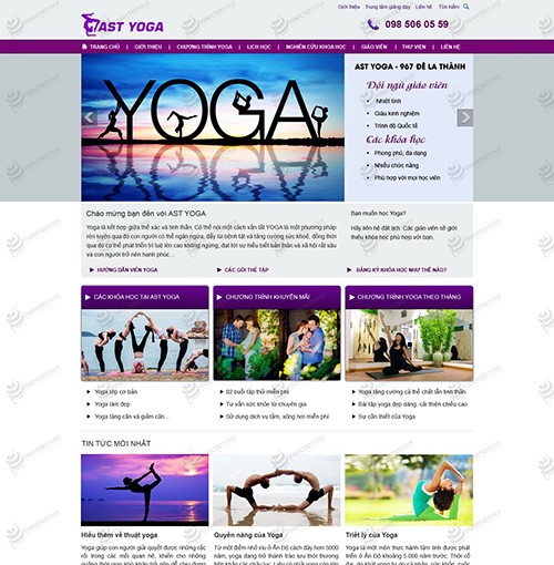 Hình ảnh của Thiết Kế Web Sức Khoẻ Yoga