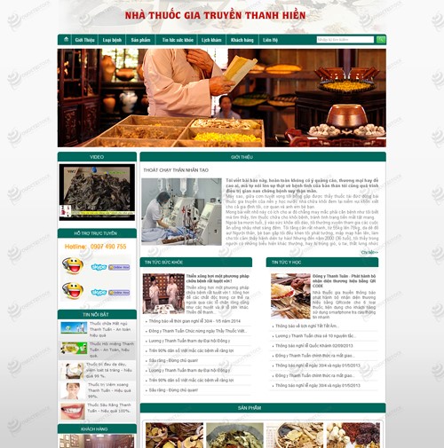 Hình ảnh của Thiết kế website sức khỏe Thanh Hiền