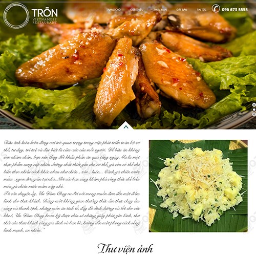 Hình ảnh của Thiết kế website Nhà hàng Tròn