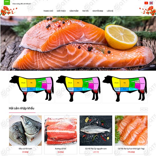 Hình ảnh của Thiết kế website Thực phẩm đông lạnh