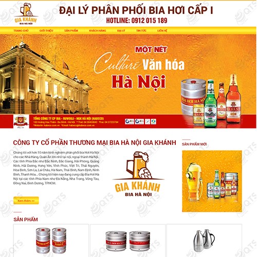 Hình ảnh của Thiết kế website Bia Gia Khánh