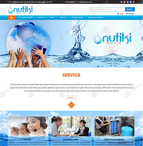 Hình ảnh của Thiết Kế Website Máy lọc nước tiki
