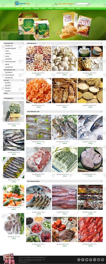 Hình ảnh của Thiết kế website thực phẩm tươi và khô