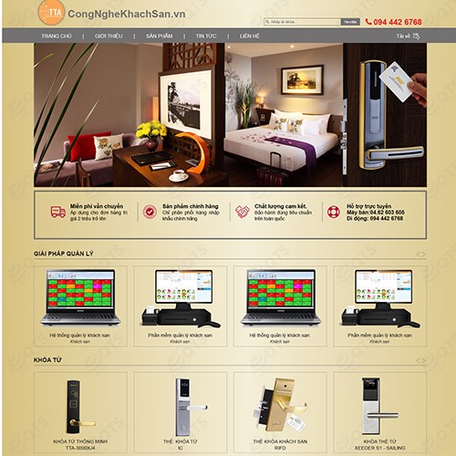 Hình ảnh của Thiết kế website Thiết bị khách sạn